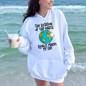 The Rotation Of The Earth Hoodie – Funny Science Pullover