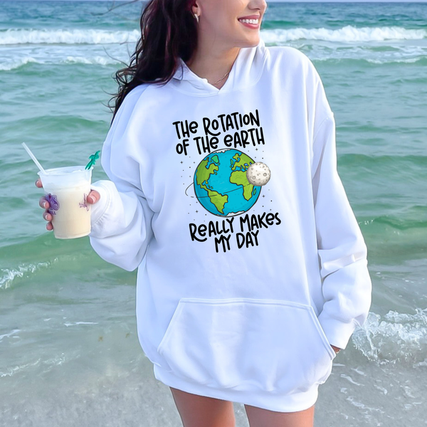 The Rotation Of The Earth Hoodie – Funny Science Pullover