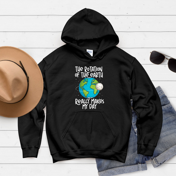 The Rotation Of The Earth Hoodie – Funny Science Pullover