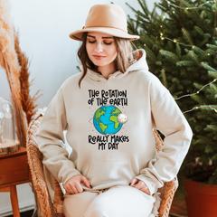 The Rotation Of The Earth Hoodie – Funny Science Pullover
