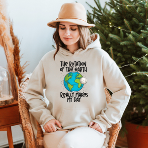 The Rotation Of The Earth Hoodie – Funny Science Pullover