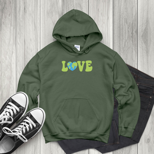 Earth Love Hoodie – Cozy Eco Pullover for Planet Lovers