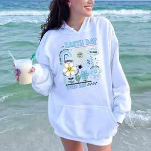 Earth Day Hoodie – Retro Eco Pullover for Nature Lovers