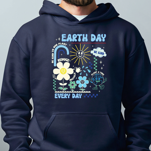 Earth Day Hoodie – Retro Eco Pullover for Nature Lovers