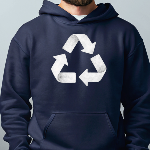 Earth Day Recycle Logo Hoodie – Eco Graphic Pullover