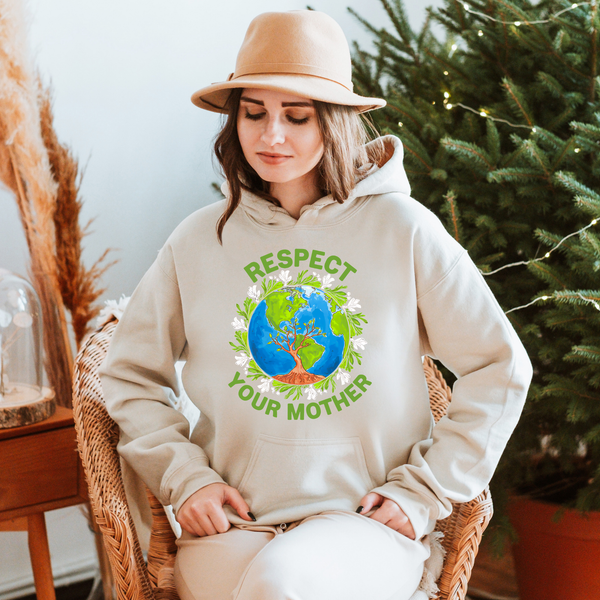 Respect Your Mother Hoodie – Funny Save The Planet Activism Pullover