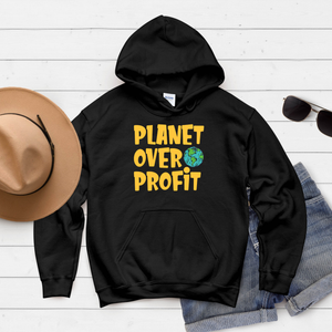 Planet Over Profit Hoodie – Bold Eco Activist Pullover