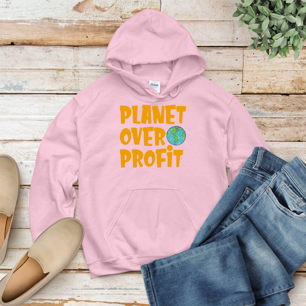 Planet Over Profit Hoodie – Bold Eco Activist Pullover