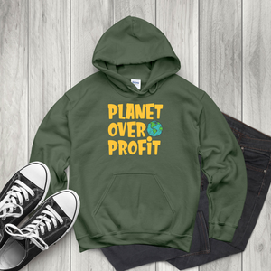 Planet Over Profit Hoodie – Bold Eco Activist Pullover