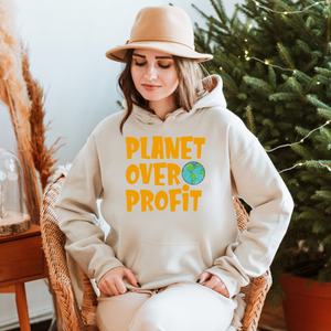 Planet Over Profit Hoodie – Bold Eco Activist Pullover