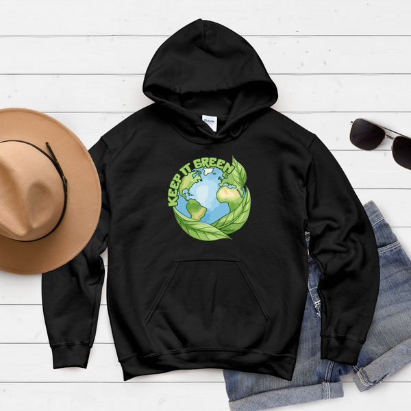 Keep It Green Hoodie – Eco Lovers & Climate Activists Wear