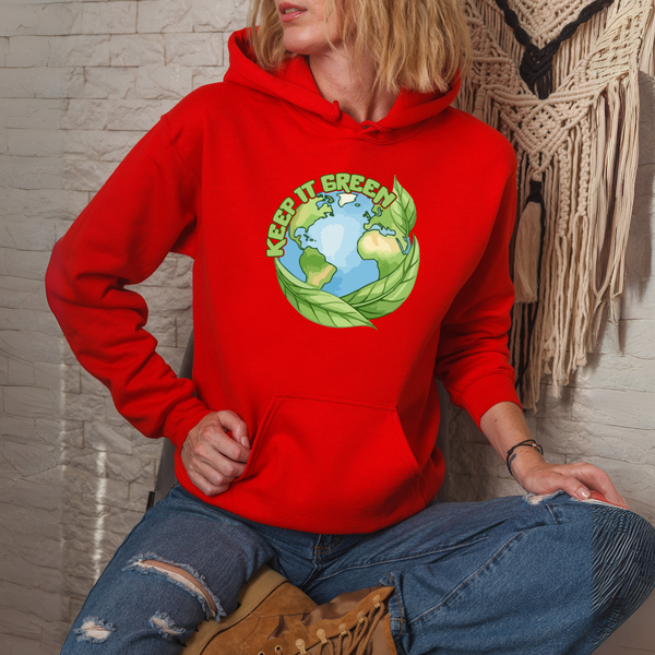 Keep It Green Hoodie – Eco Lovers & Climate Activists Wear