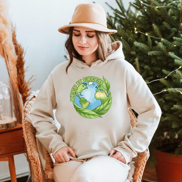 Keep It Green Hoodie – Eco Lovers & Climate Activists Wear