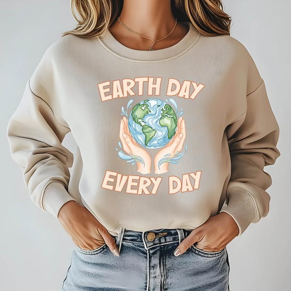 Earth Day Every Day Sweatshirt – Climate Action Crewneck