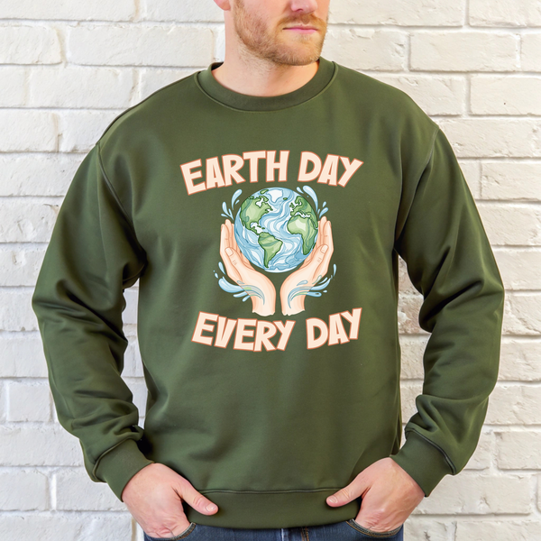 Earth Day Every Day Sweatshirt – Climate Action Crewneck