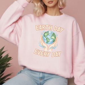 Earth Day Every Day Sweatshirt – Climate Action Crewneck