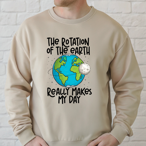 The Rotation Of The Earth Sweatshirt – Cute Funny Science