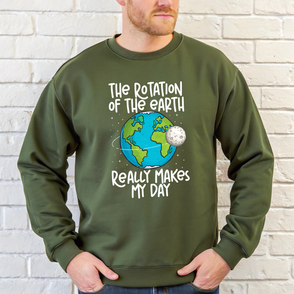 The Rotation Of The Earth Sweatshirt – Cute Funny Science