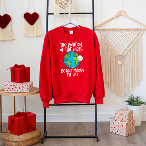 The Rotation Of The Earth Sweatshirt – Cute Funny Science