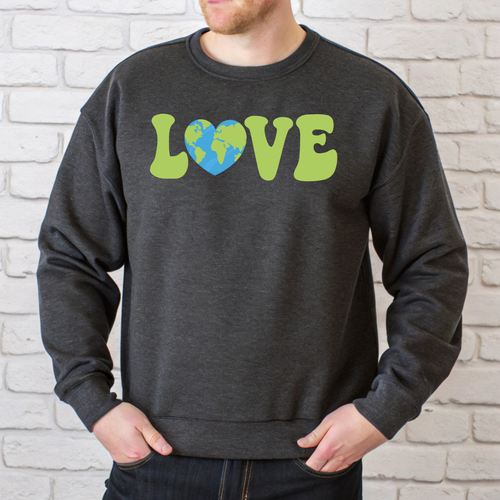 Earth Love Sweatshirt – Cozy Eco Crewneck for Planet Lovers