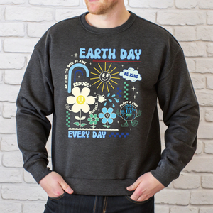 Earth Day Sweatshirt – Retro Eco Crewneck for Planet Lovers