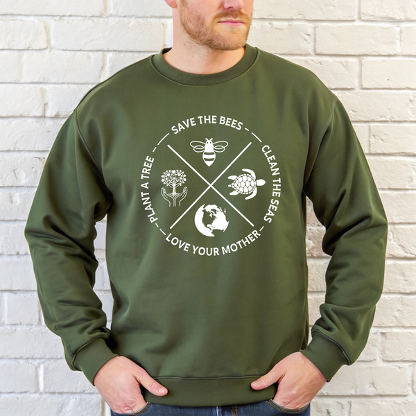 Plant A Tree Sweatshirt – Eco Crewneck for Nature Lovers