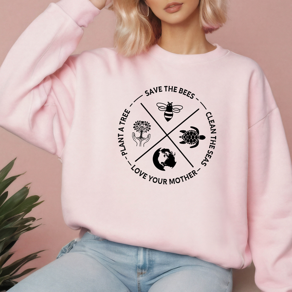 Plant A Tree Sweatshirt – Eco Crewneck for Nature Lovers