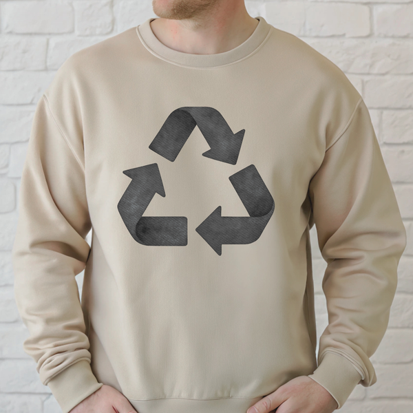 Earth Day Recycle Logo Sweatshirt – Reduce Reuse Recycle Crewneck