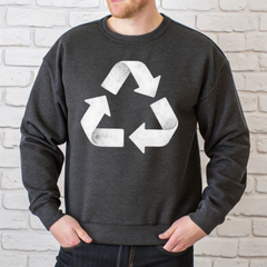 Earth Day Recycle Logo Sweatshirt – Reduce Reuse Recycle Crewneck