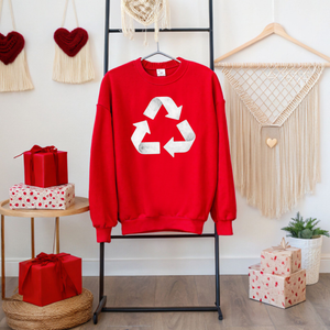 Earth Day Recycle Logo Sweatshirt – Reduce Reuse Recycle Crewneck