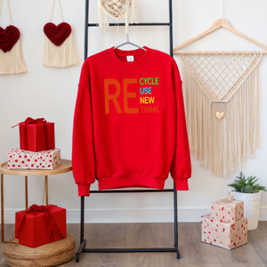 Recycle Reuse Renew Rethink Sweatshirt – Eco Message Crewneck