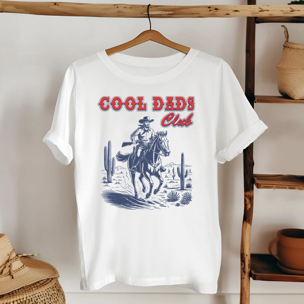 Cool Dads Club T-Shirt – Western Style for Rugged Fathers