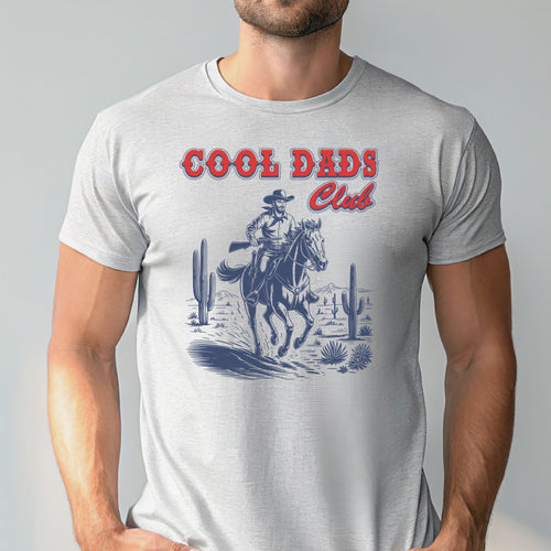 Cool Dads Club T-Shirt – Western Style for Rugged Fathers