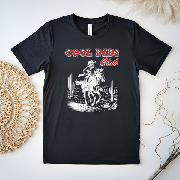 Cool Dads Club T-Shirt – Western Style for Rugged Fathers