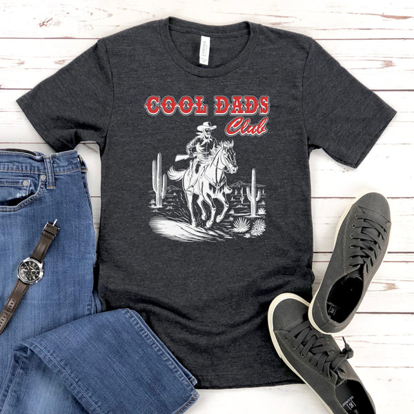 Cool Dads Club T-Shirt – Western Style for Rugged Fathers