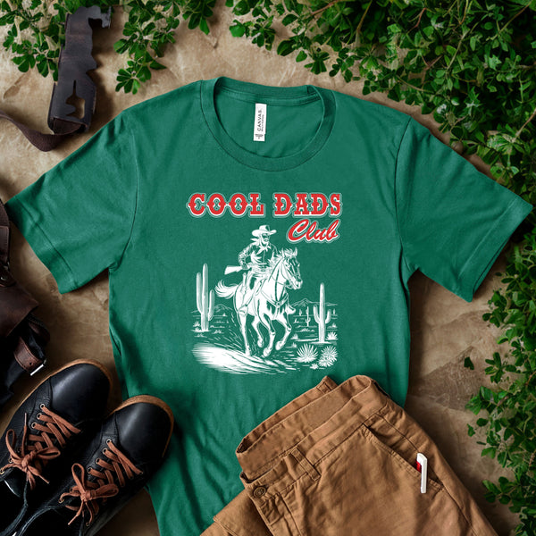 Cool Dads Club T-Shirt – Western Style for Rugged Fathers