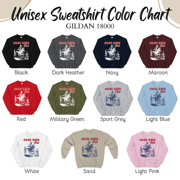 Cool Dads Club Sweatshirt – Classic Western Style for Dads
