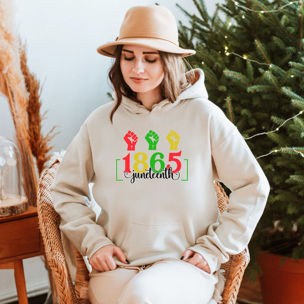 Juneteenth 1865 Hoodie – Celebrate Freedom & Honor Black History