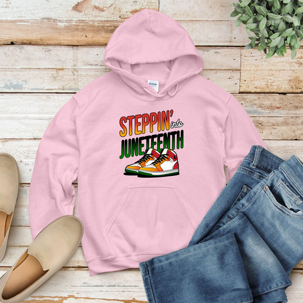 Stepping Into Juneteenth Hoodie – Celebrate Freedom in Comfort