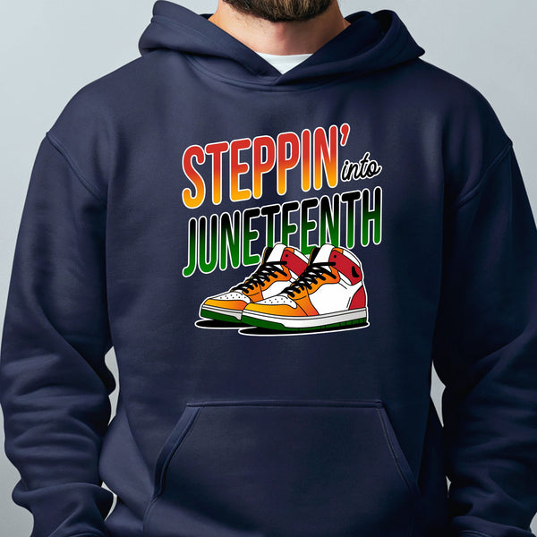Stepping Into Juneteenth Hoodie – Celebrate Freedom in Comfort