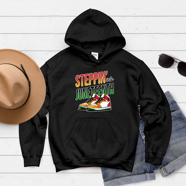 Stepping Into Juneteenth Hoodie – Celebrate Freedom in Comfort