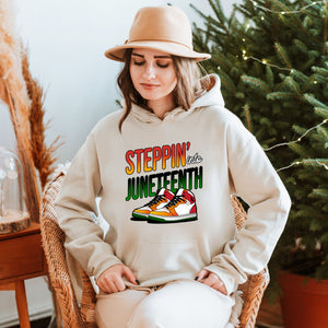 Stepping Into Juneteenth Hoodie – Celebrate Freedom in Comfort