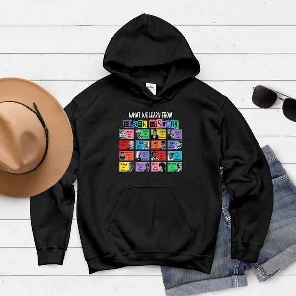 What We Learn From Black History Hoodie – Wear Your History with Pride
