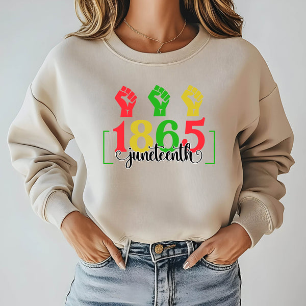 Juneteenth 1865 Sweatshirt – Celebrate Freedom & Honor Black Heritage