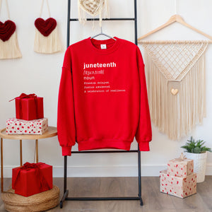 Juneteenth Definition Sweatshirt – Meaningful Legacy Crewneck