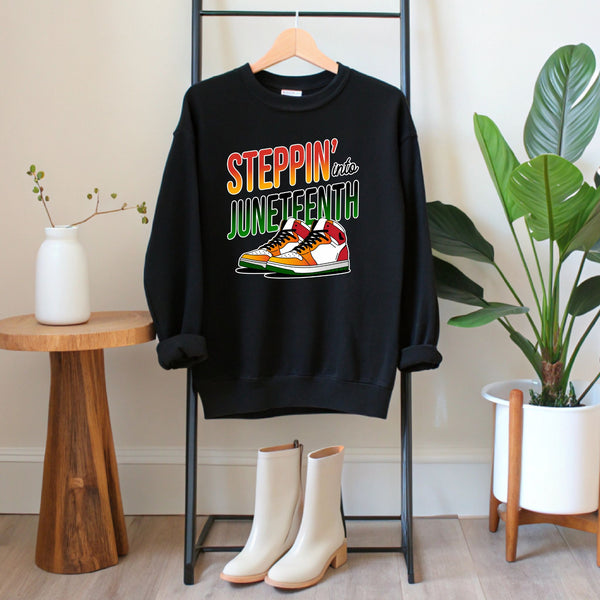 Stepping Into Juneteenth Sweatshirt – Celebrate Heritage in Style