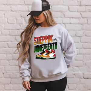 Stepping Into Juneteenth Sweatshirt – Celebrate Heritage in Style