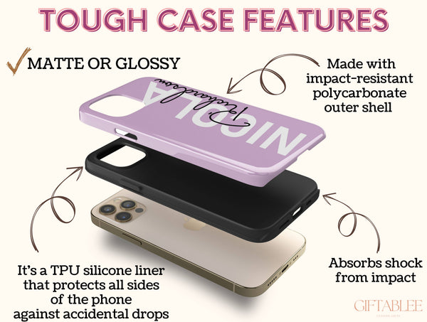 Personalized Name Phone Case – Modern Custom Typography Design