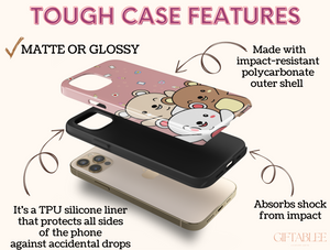 Cute Bear Phone Case – Adorable Kawaii Cartoon Bear Design