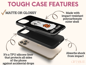 Ghost And Pumpkin Phone Case – Funny Ghost Halloween Phone Cover
